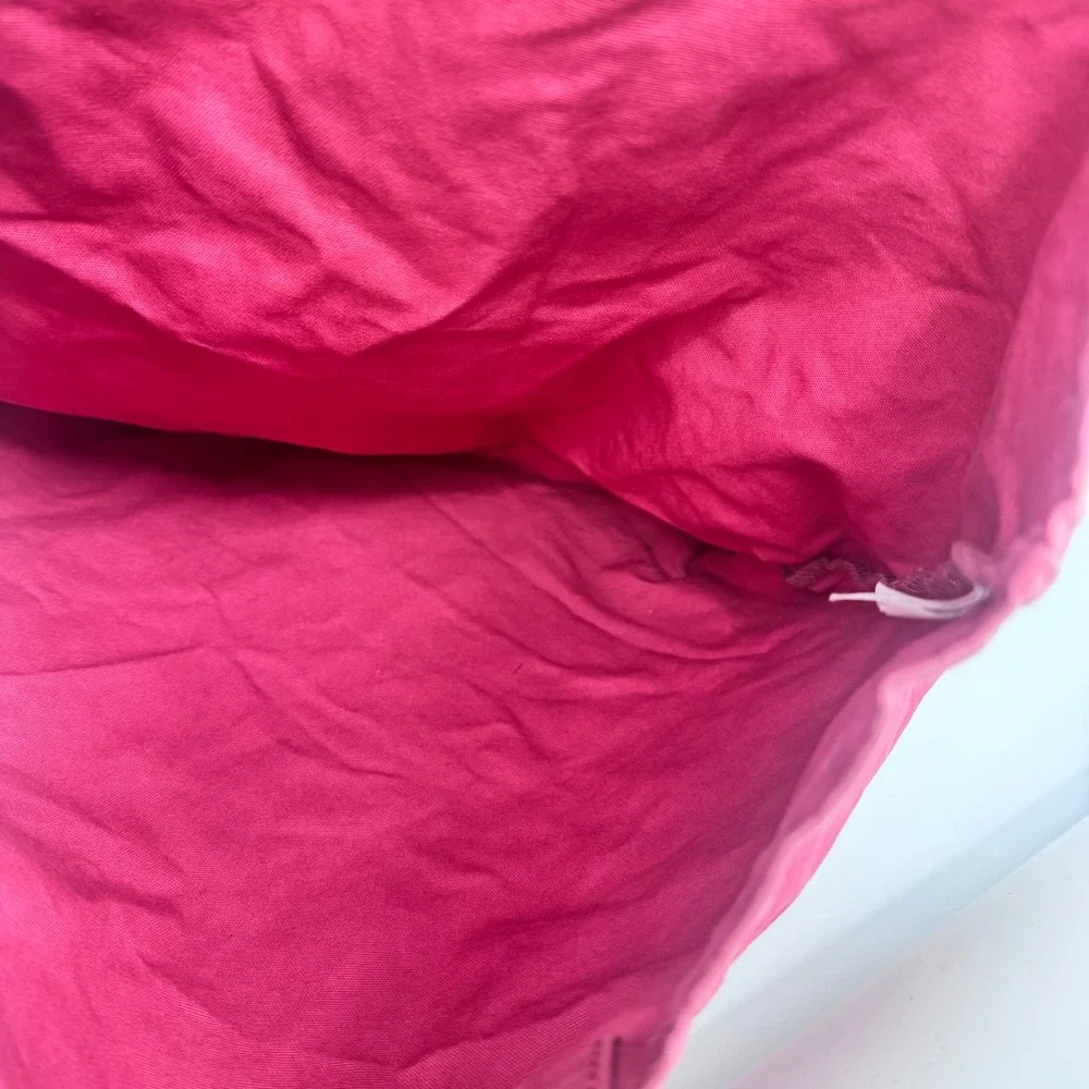 J. Crew Pink Canvas Tote Bag Beach Travel Everyday Casual‎ Nautical Logo